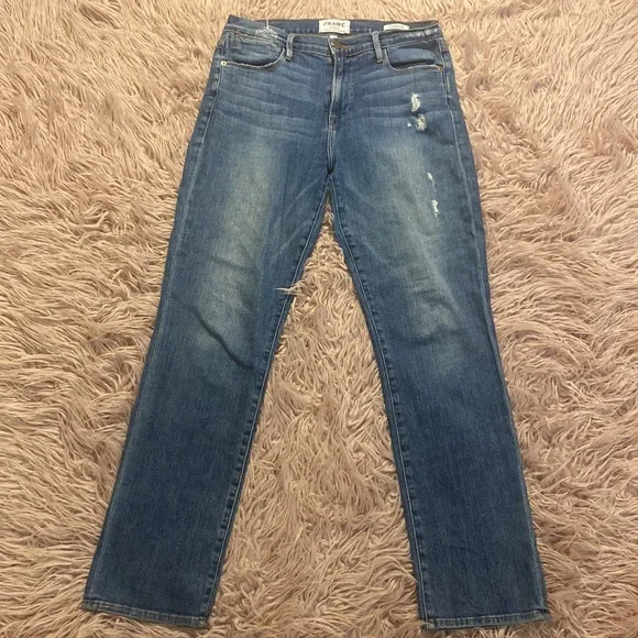Frame Le High Straight Jeans, Size 28 - Picture 2 of 14